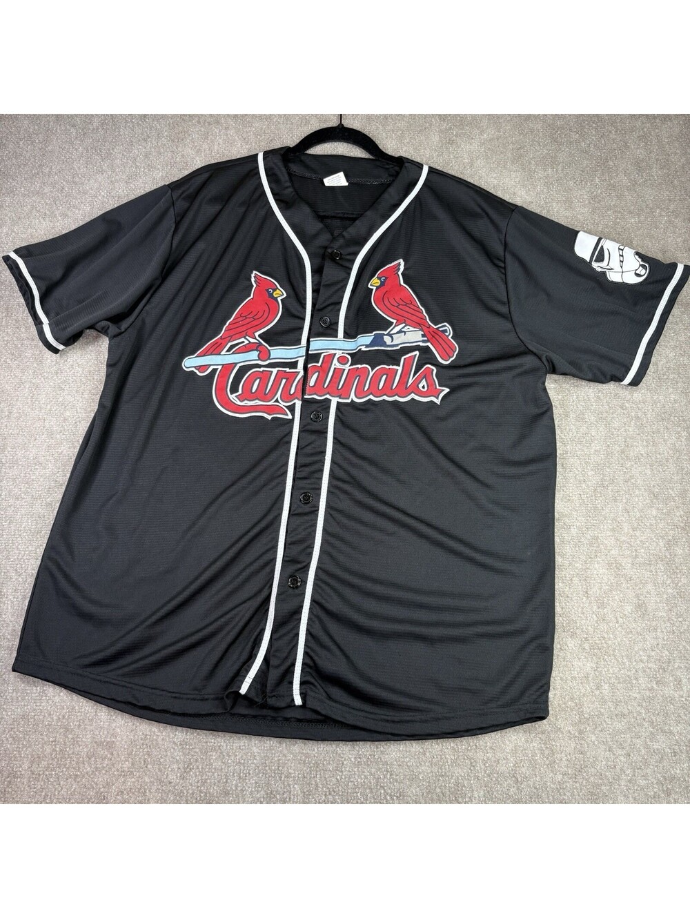 St. Louis Cardinals Star Wars Night Baseball Jersey Men’s 2XL XXL Black SGA